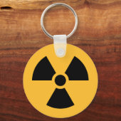 Porte-clés Clavier du symbole de radiation nucléaire (Recto)