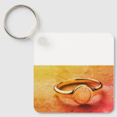 Porte-clés Clavier en acier inoxydable élégant (Recto)