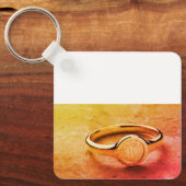 Porte-clés Clavier en acier inoxydable élégant (Recto)