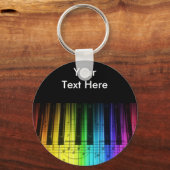 Porte-clés Clavier et notes Rainbow Piano (Recto)