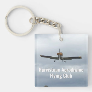 Porte-clés Clavier Flying Club avec avion léger.