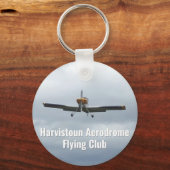 Porte-clés Clavier Flying Club avec avion léger. (Recto)