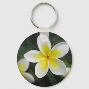Porte-clés Clavier Frangipani Et Raindrops