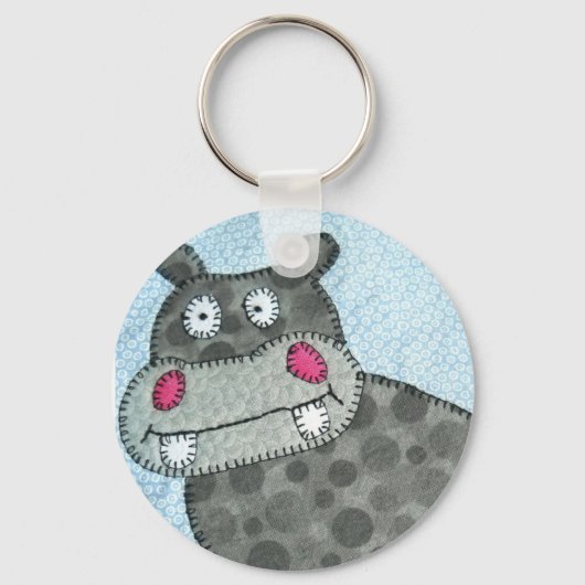 Porte-clés Clavier - Hippo affamé (Recto)