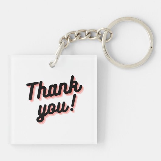Porte-clés Clavier instantané Merci (Dos)
