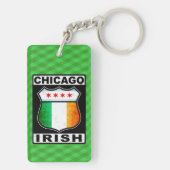 Porte-clés Clavier irlandais de Chicago (Dos)