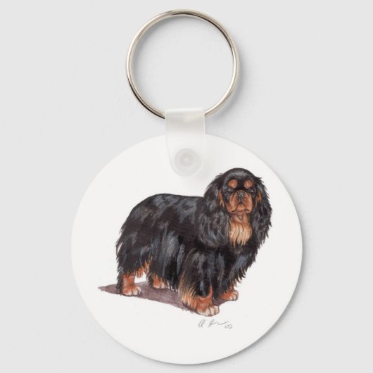 Porte-clés Clavier : King charles spaniel ( jouet anglais ) (Recto)