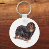 Porte-clés Clavier : King charles spaniel ( jouet anglais ) (Recto)