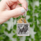 Porte-clés Clavier Lion Vintage (main)
