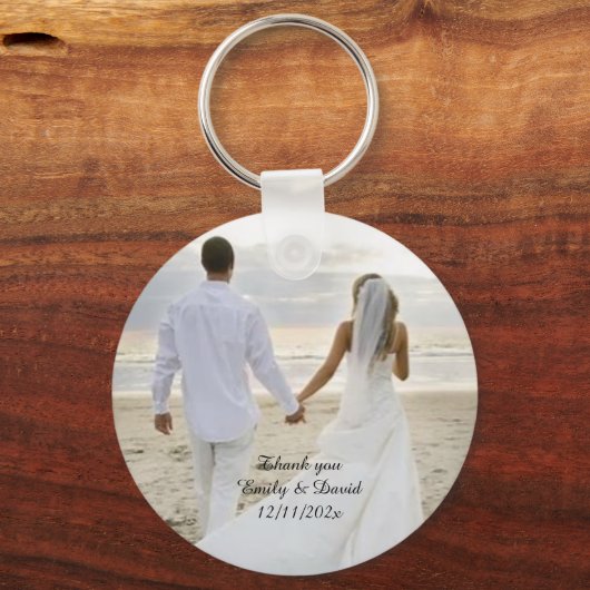 Porte-clés Clavier Merci mariage (Recto)