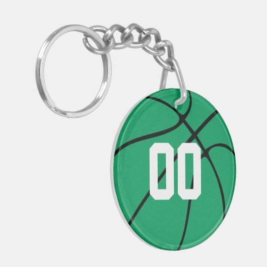 Porte-clés Clavier numérique de l'équipe de basket-ball vert  (Devant gauche)