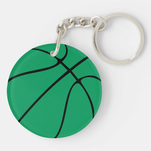 Porte-clés Clavier numérique de l'équipe de basket-ball vert  (Dos)