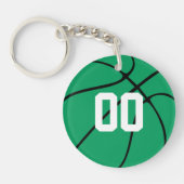 Porte-clés Clavier numérique de l'équipe de basket-ball vert  (Devant)
