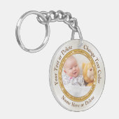 Porte-clés Clavier personnel peu coûteux Photo et texte (Devant gauche)