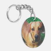 Porte-clés Clavier photo double face personnalisé (Devant gauche)