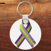 Porte-clés Clavier - Ruban migraine hémiplégique (Recto)