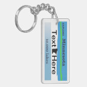Porte-clés Clavier sur plaque personnalisée, clé de plaque d' (Devant gauche)