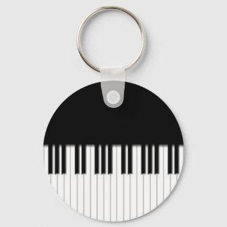 Porte-clés Clavier - Touches de clavier de piano noir blanc