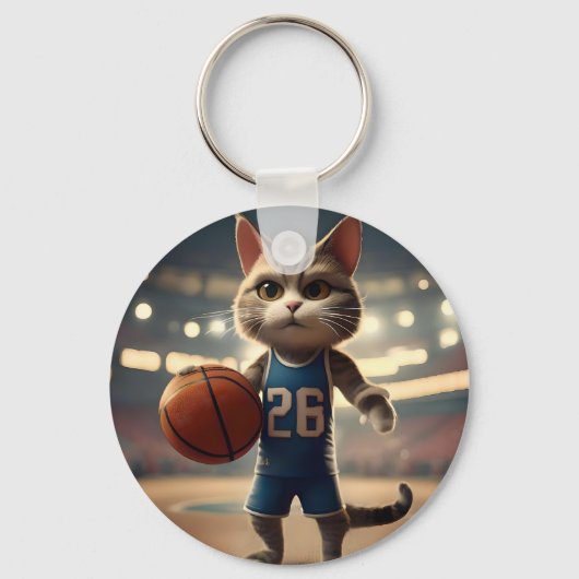 Porte-clés Claw-some Hoops : Cat sans peur (Recto)