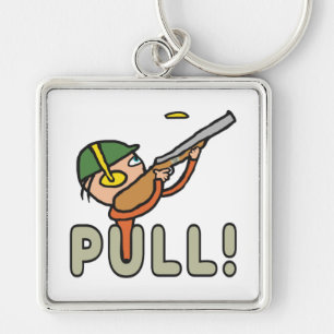 Porte-clés Clay Pigeon Trap Shooting