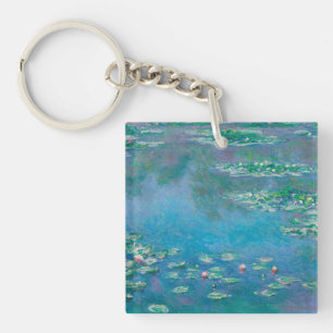 PORTE-CLÉS CLÉ ACRYLIQUE : "NÉNUPHARS" PAR MONET