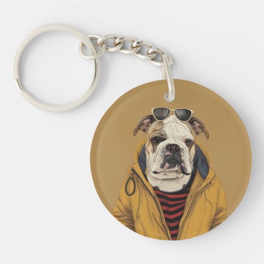 Porte-clés Clé Bulldog (Devant)