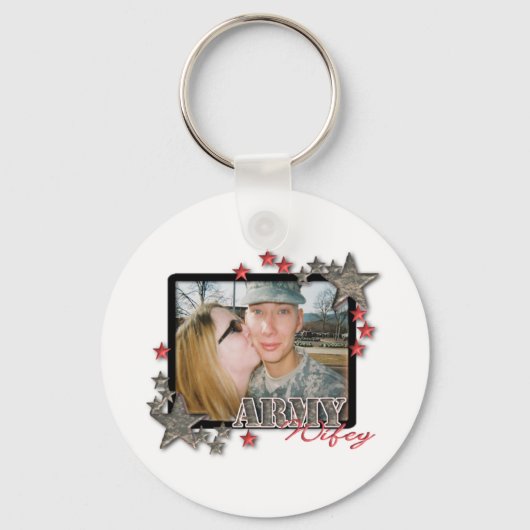 Porte-clés Clé d'armée personnalisée (Recto)