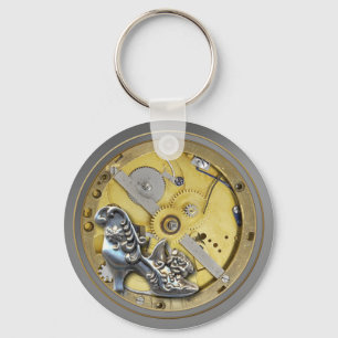 Porte-clés Clé de garde de travail Steampunk