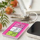 Porte-clés Clé de nom de table périodique Agnese (Devant droit)