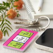 Porte-clés Clé de nom de table périodique Agneta (Devant droit)