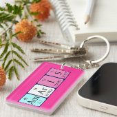 Porte-clés Clé de nom de table périodique Amaris (Devant droit)