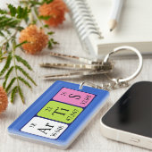 Porte-clés Clé de nom de table périodique Artis (Devant droit)