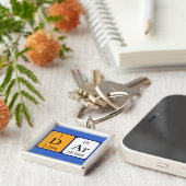 Porte-clés Clé de nom de table périodique Dar (Côté)