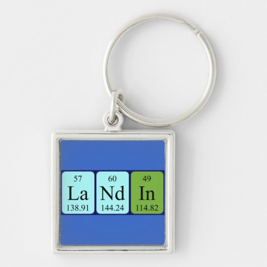 Porte-clés Clé de nom de table périodique d'arrivée (Devant)