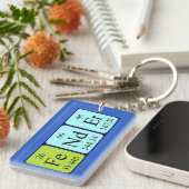 Porte-clés Clé de nom de table périodique de l'expéditeur (Devant droit)