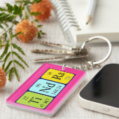 Porte-clés Clé de nom de table périodique de Tindra (Devant droit)