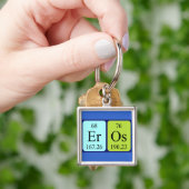 Porte-clés Clé de nom de table périodique Eros (main)