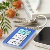 Porte-clés Clé de nom de table périodique Hardy (Devant droit)