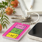 Porte-clés Clé de nom de table périodique Kali (Devant droit)