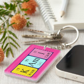 Porte-clés Clé de nom de table périodique Kami (Devant droit)