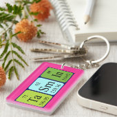 Porte-clés Clé de nom de table périodique Tasmin (Devant droit)