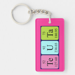 Porte-clés Clé de nom de table périodique Teuta