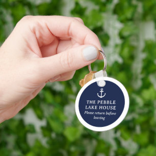 Porte-clés Clé de propriété de location nautique pour invité