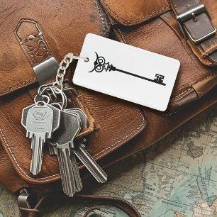 Porte-clés Clé de squelette de la Chouette tribale