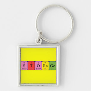 Porte-clés Clé de table périodique de stockage