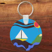 Porte-clés Clé de voile Sunshine (Recto)
