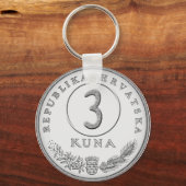 Porte-clés Clé d'hôtel avec kuna comme numéro de chambre (Recto)