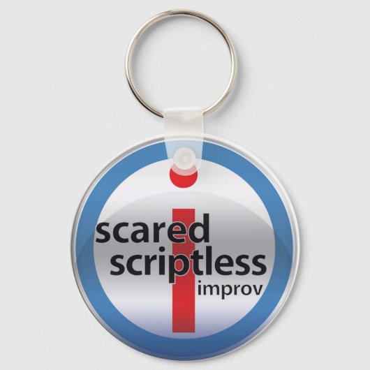 Porte-clés Clé du logo en verre rond SS (Recto)