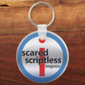 Porte-clés Clé du logo en verre rond SS (Recto)