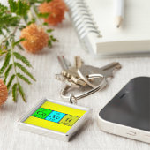 Porte-clés Clé du tableau périodique de l'entraîneur (Côté)